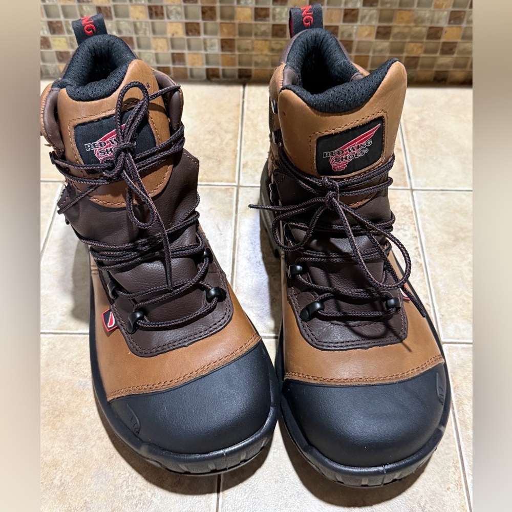 Red Wing Boots Mens Size 6 CRV Waterproof, aluminum Toe, Leather Work 2436 USA